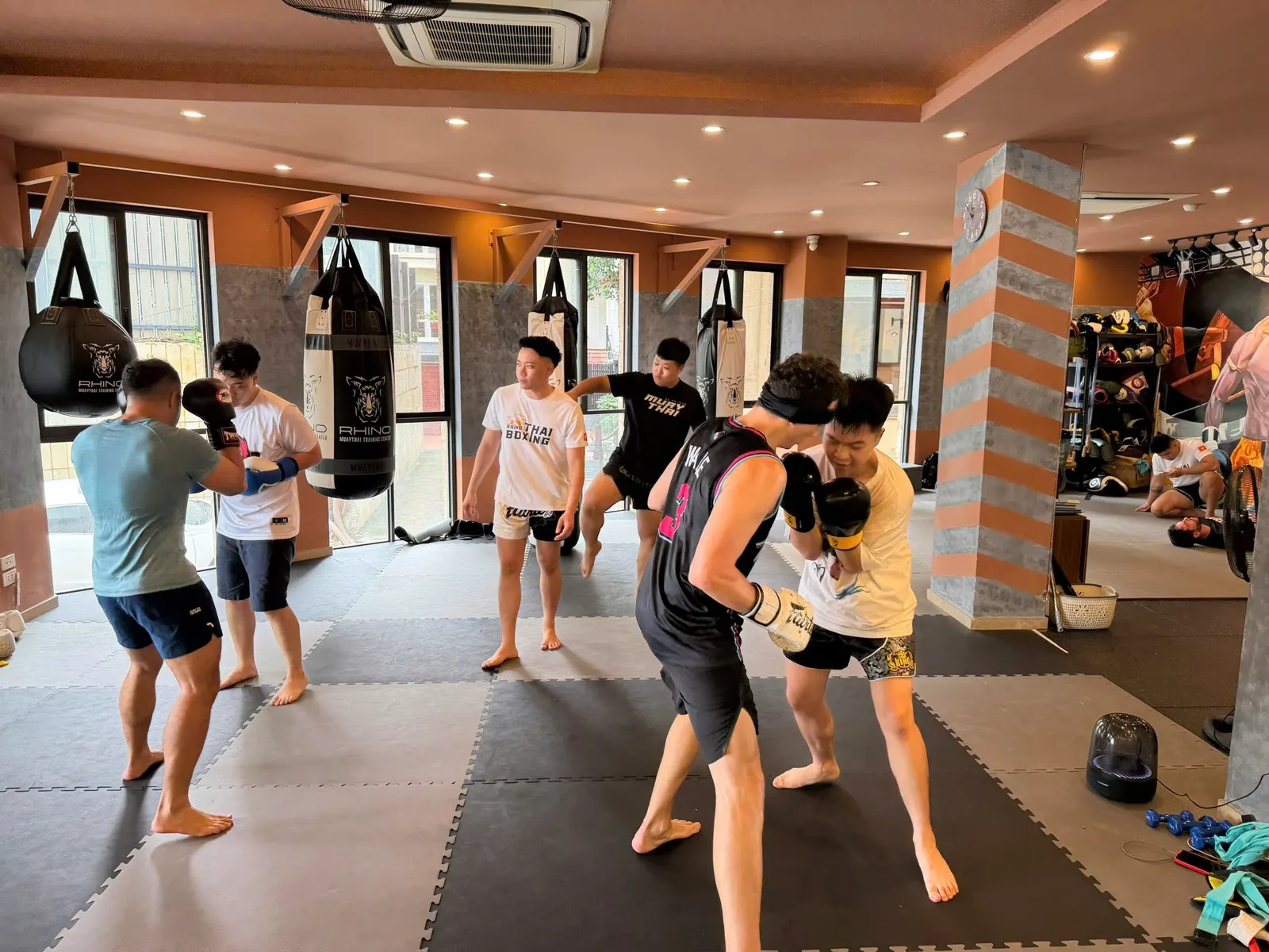 Young members training at the Rhino Kids Club