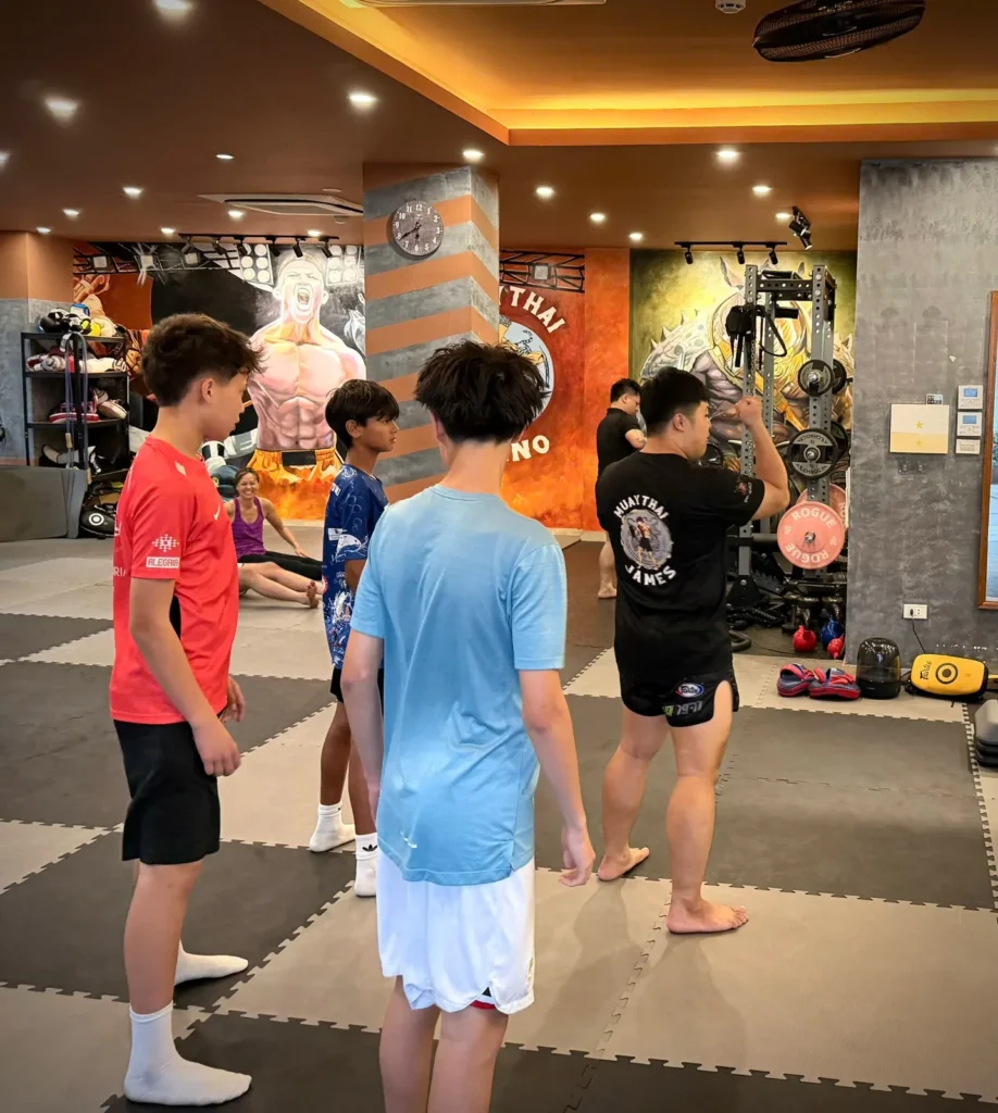 Kids Club group after a session, after school activities in Tay Ho